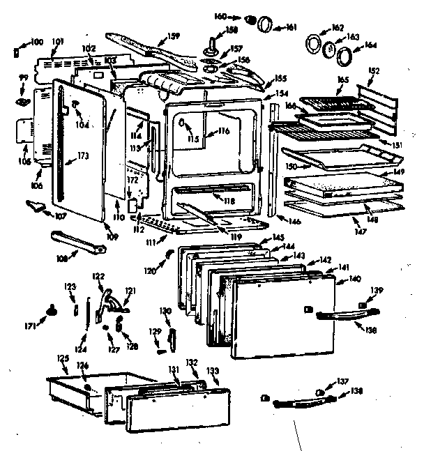 Kenmore 1039456600 body section diagram