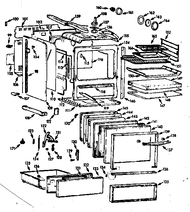 Kenmore 1039486692 body section diagram