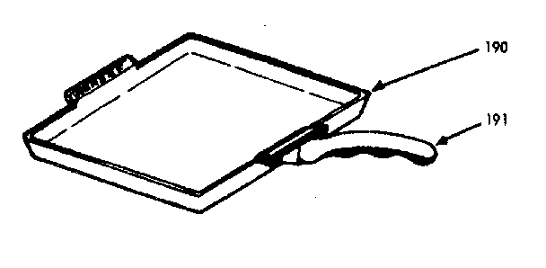 Kenmore 1039486692 set-on griddle diagram