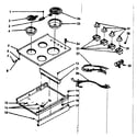 Kenmore 1039706700 main top section diagram