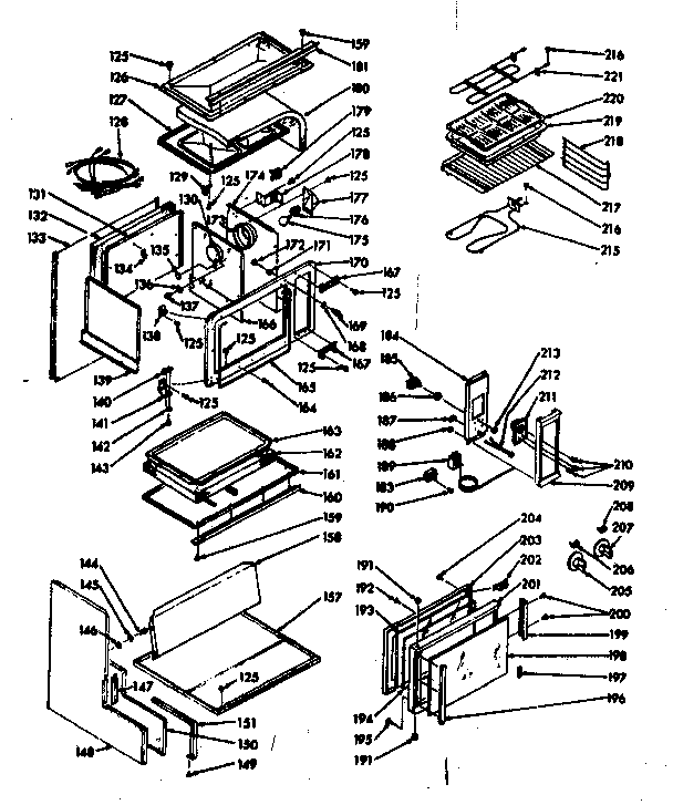 Kenmore 1039706700 body section diagram