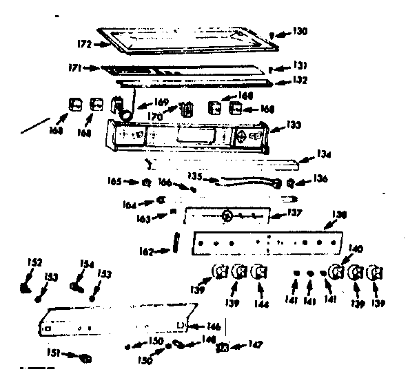 Kenmore 1039786740 control section diagram