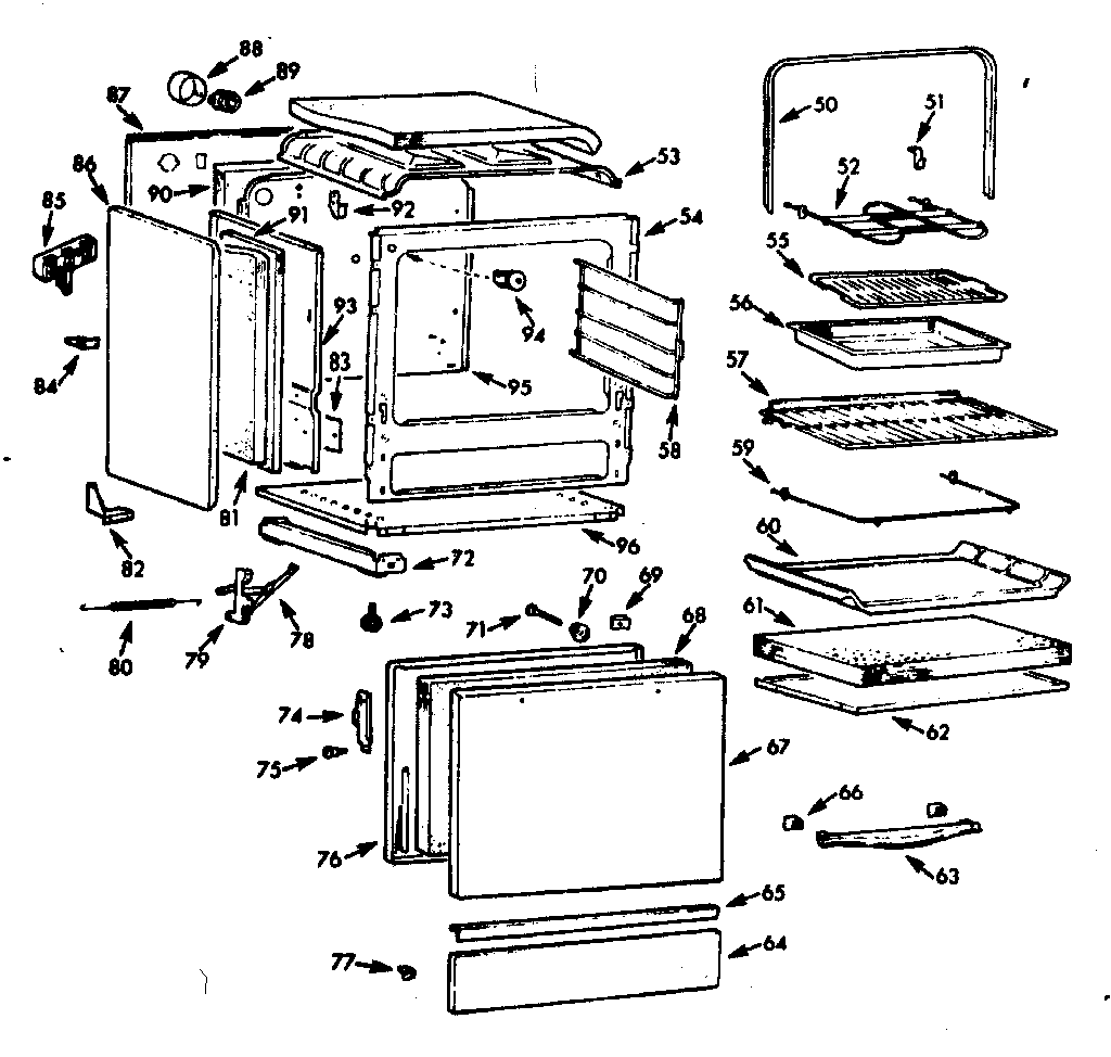 Kenmore 1039846760 lower body section diagram