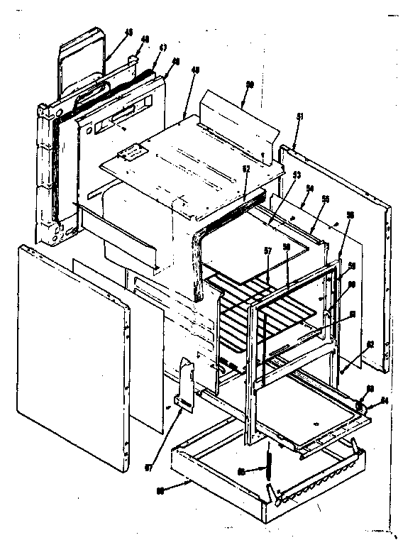 Kenmore 1197246730 body section diagram