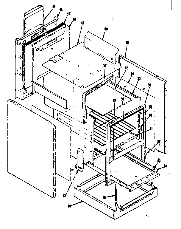 Kenmore 1197266860 body section diagram