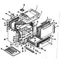 Kenmore 1197296700 body section diagram