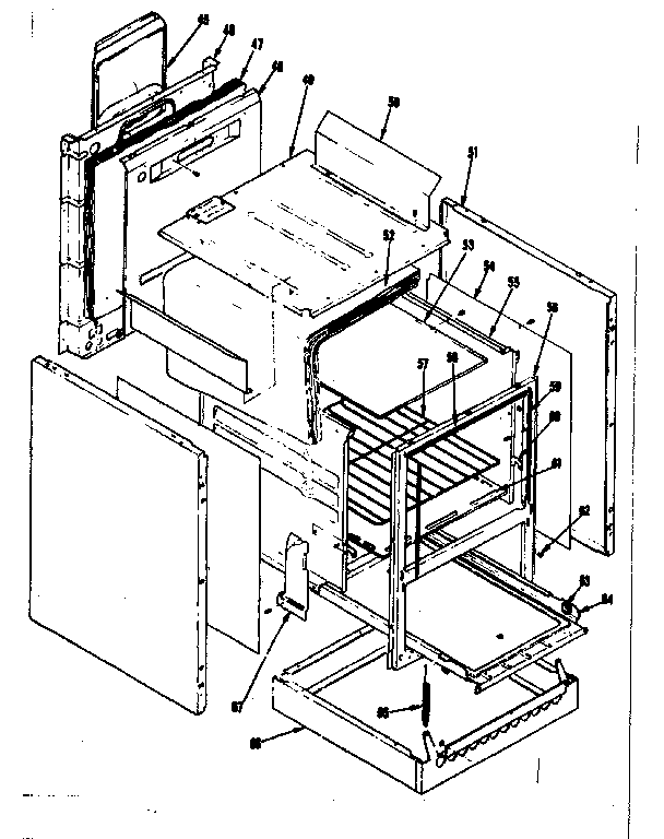 Kenmore 1198246760 body section diagram