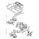 Kenmore 1198246790 top burner section diagram