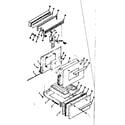 Kenmore 1198266700 backguard and door section diagram