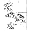 Kenmore 1198326790 backguard and top burner section diagram