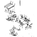 Kenmore 1198366790 backguard and top burner section diagram