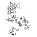 Kenmore 1198386790 backguard & top burner section diagram