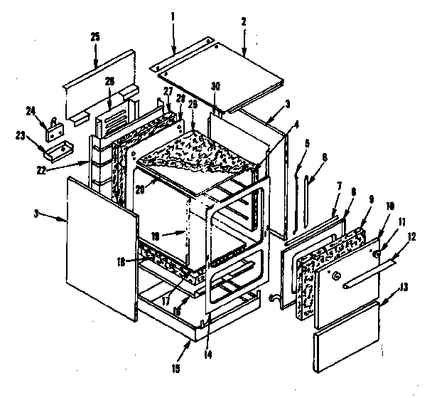 Kenmore 1199236700 body section diagram