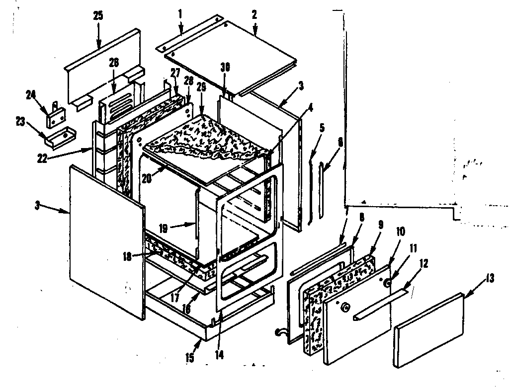 Kenmore 1199236701 body section diagram
