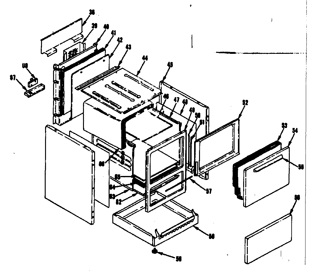 Kenmore 1199236840 body section diagram