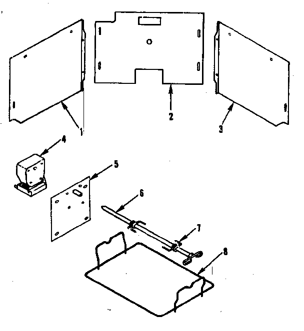 Kenmore 1199646761 optional equipment for kenmore electric ranges diagram