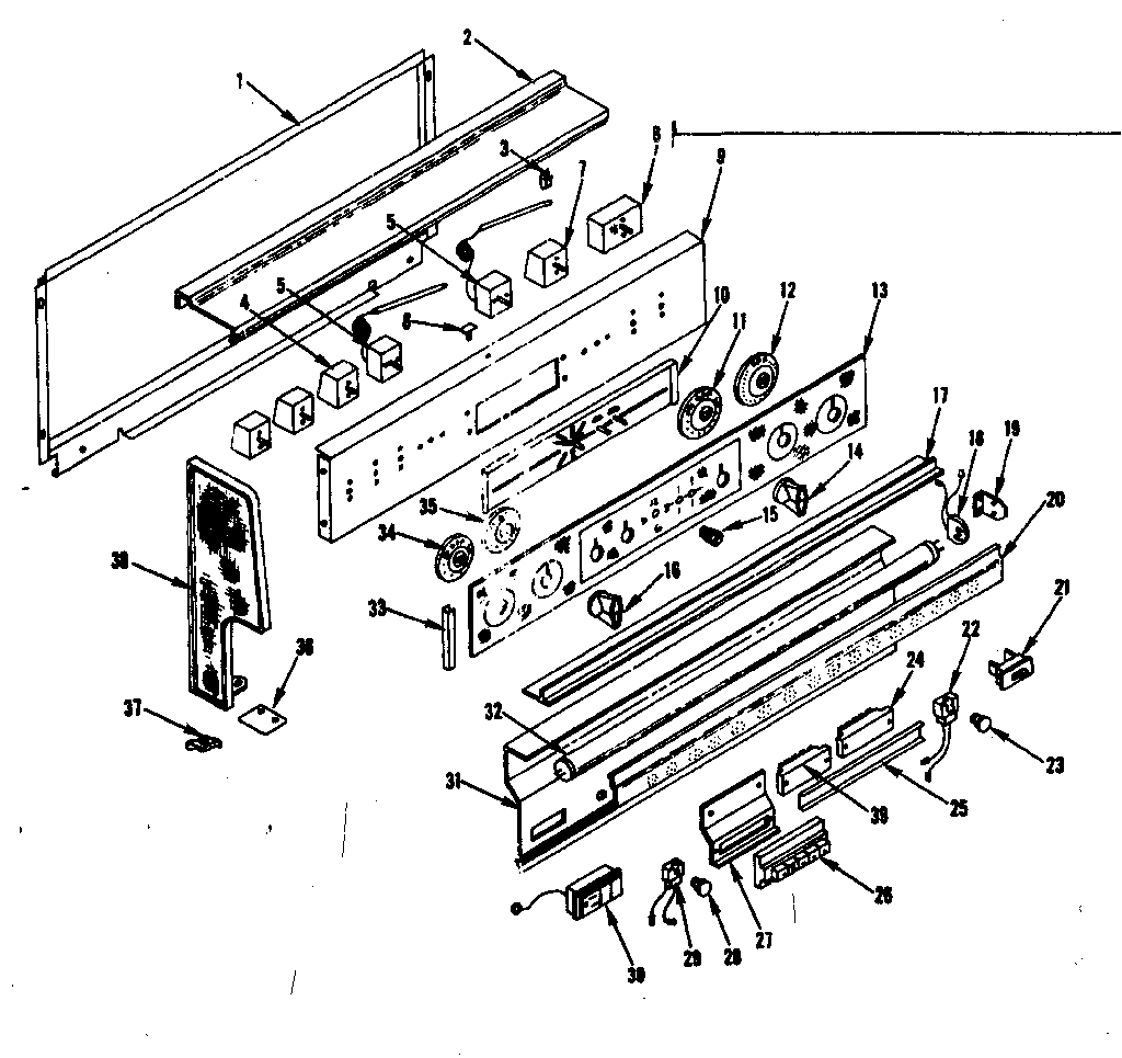 Kenmore 1199686740 backguard section diagram