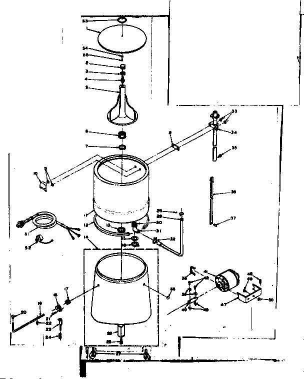 Kenmore 1106701110 machine sub-assembly diagram