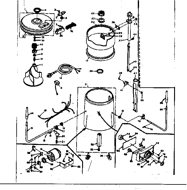 Kenmore 1106702700 machine sub-assembly diagram