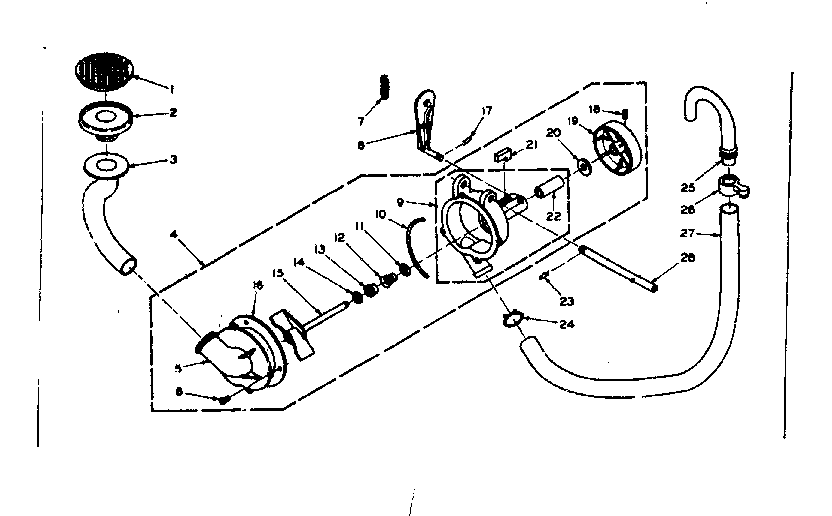 Kenmore 1106702900 pump assembly and parts diagram