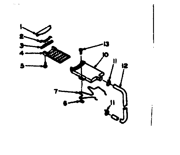 Kenmore 1106703101 filter assembly diagram
