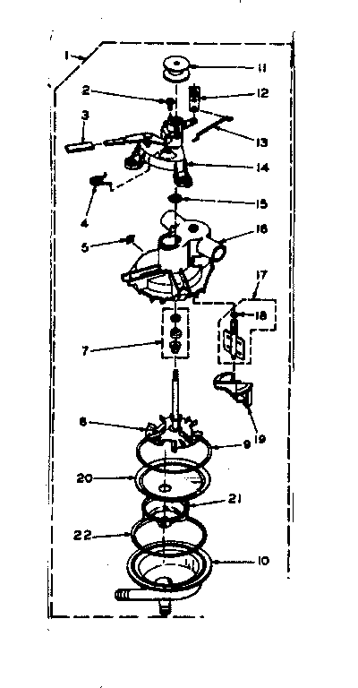 Kenmore 1106703101 pump assembly diagram