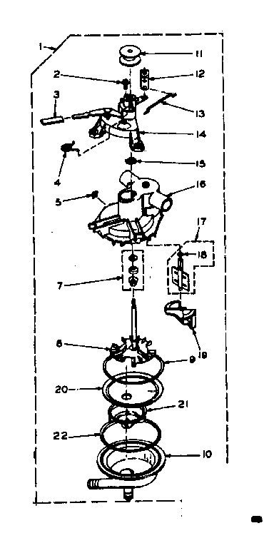 Kenmore 1106703102 pump assembly diagram