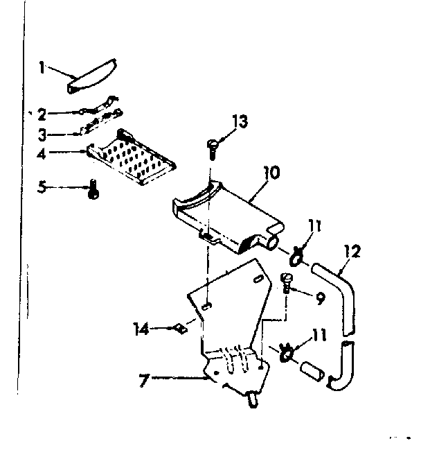 Kenmore 1106703402 filter assembly diagram