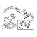 Kenmore 1106703500 top and console assembly diagram