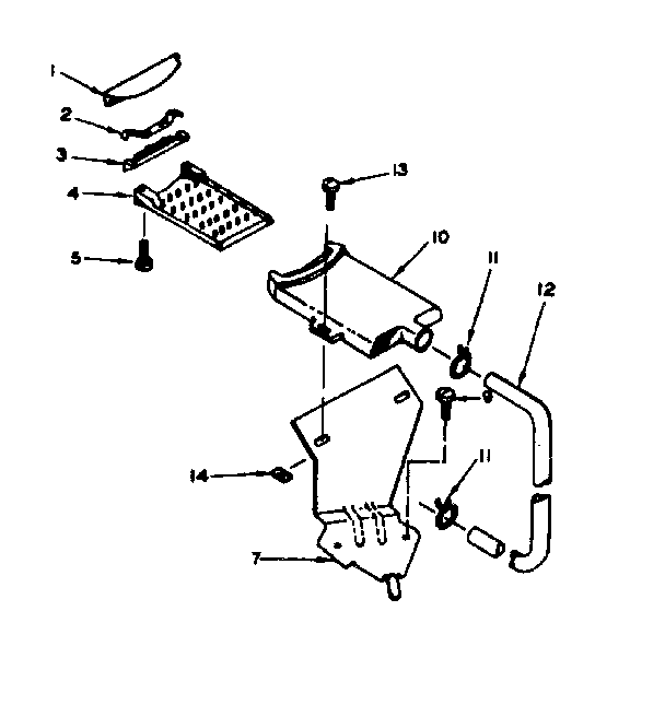 Kenmore 1106703500 filter assembly diagram