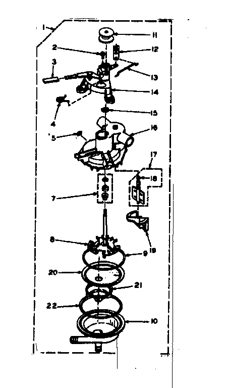 Kenmore 1106703502 pump assembly diagram