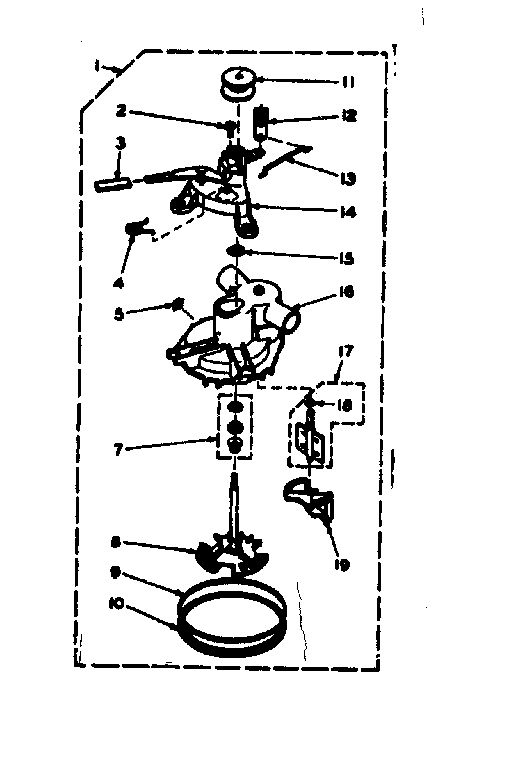 Kenmore 1106704000 pump assembly diagram