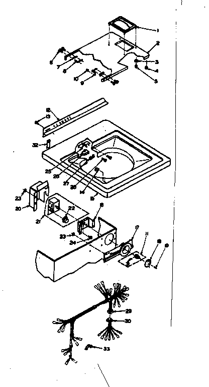 Kenmore 1106704000 top and control assembly diagram