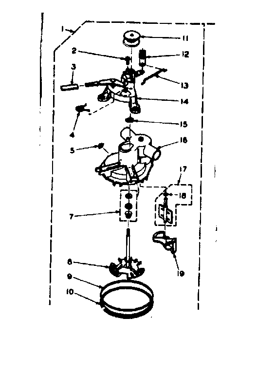 Kenmore 1106704051 pump assembly diagram