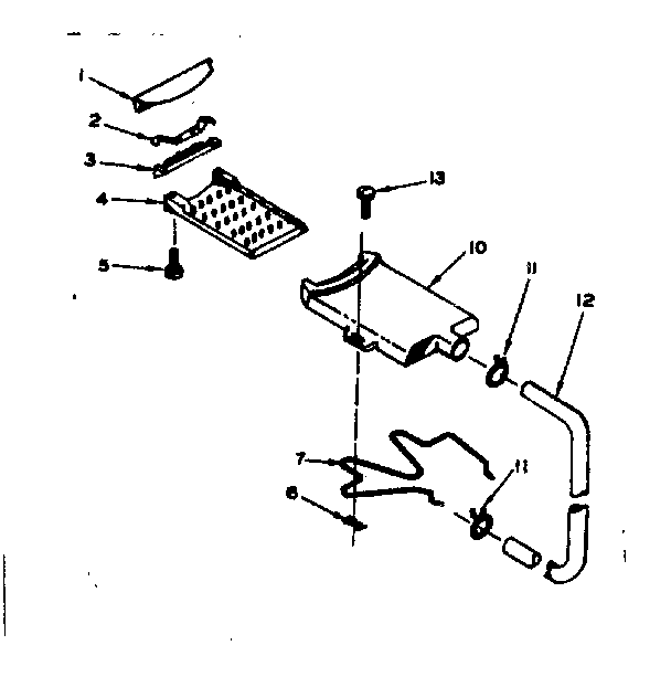 Kenmore 1106704100 filter assembly diagram