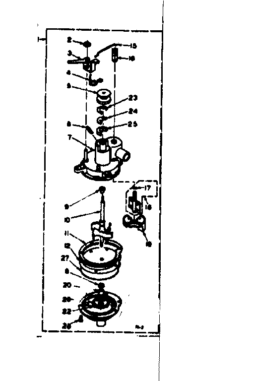 Kenmore 1106704100 pump assembly diagram