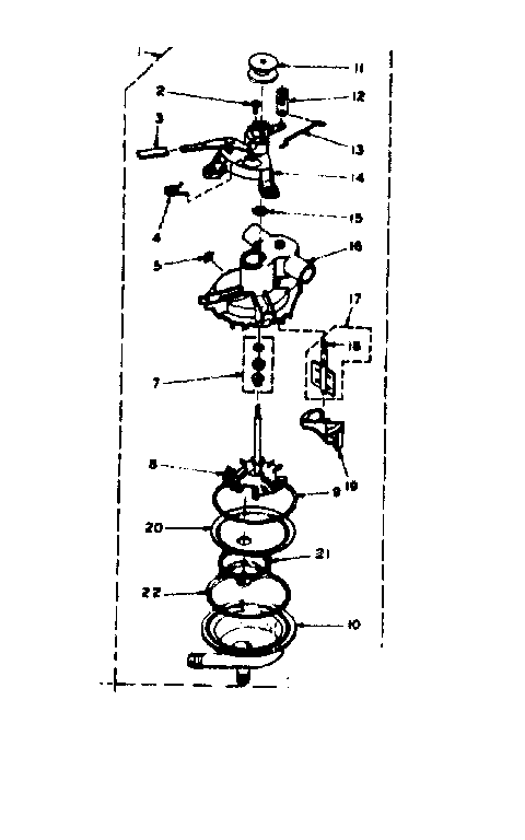 Kenmore 1106704110 pump assembly diagram