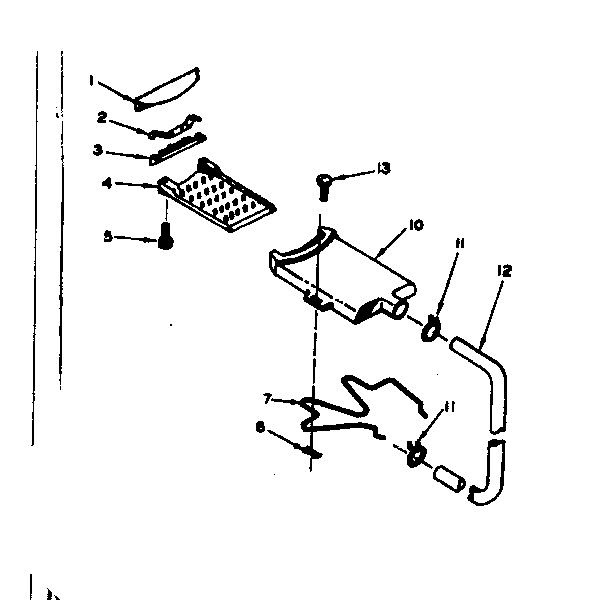 Kenmore 1106704161 filter assembly diagram