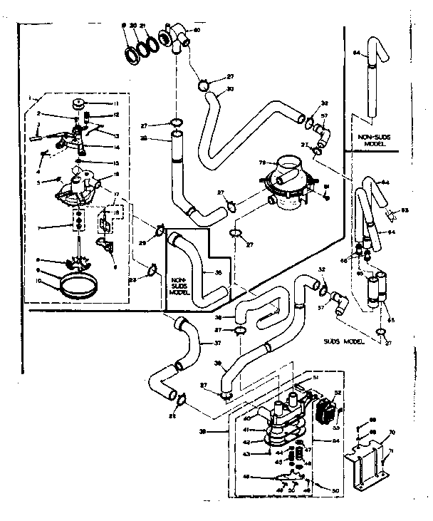Kenmore 1106704703 water system diagram