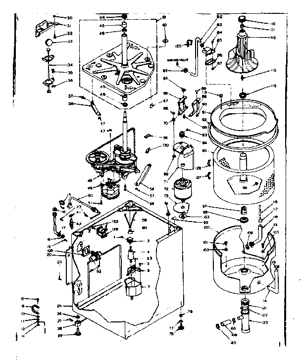 Kenmore 1106705706 machine sub-assembly diagram
