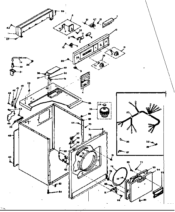 Kenmore 1106708700 machine sub-assembly diagram