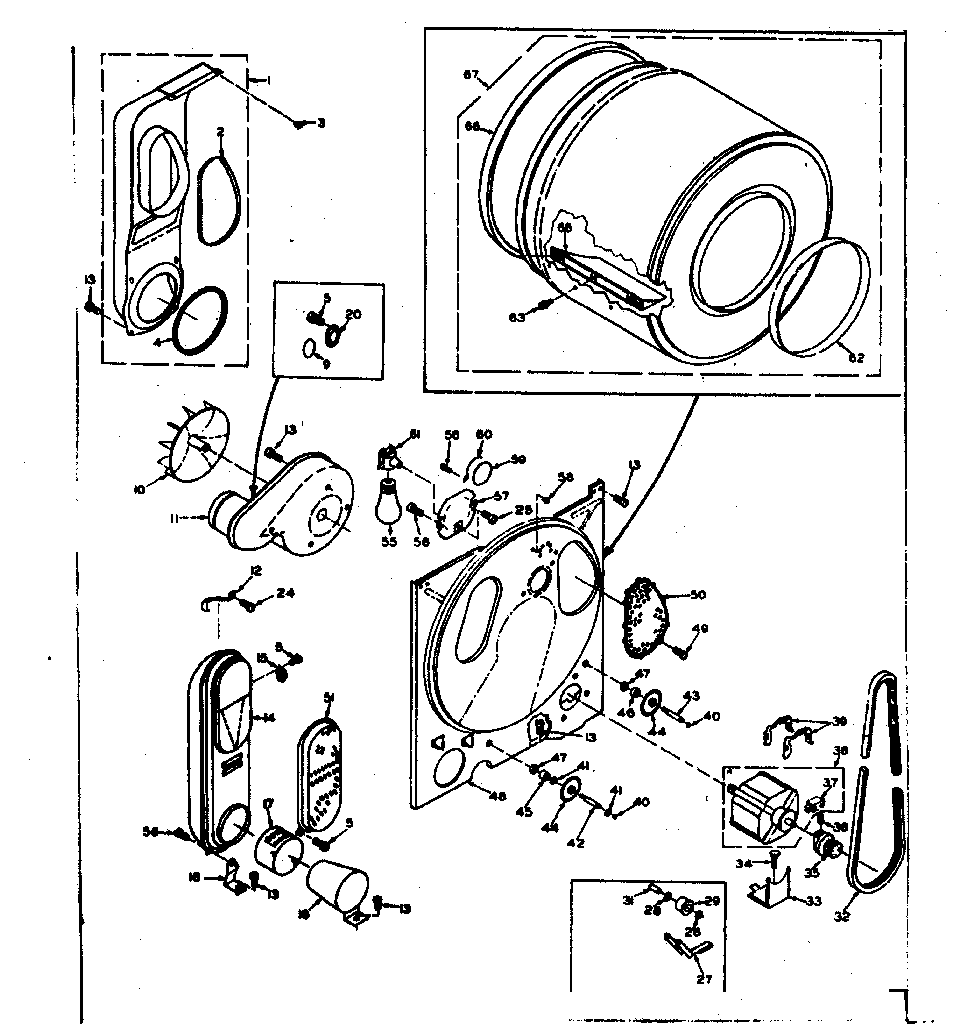 Kenmore 1106717700 bulkhead assembly diagram