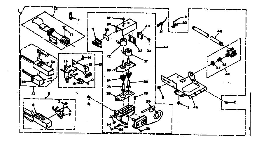 Kenmore 1106717700 burner assembly diagram