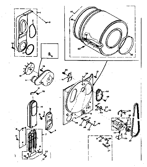 Kenmore 1106718500 bulkhead assembly diagram