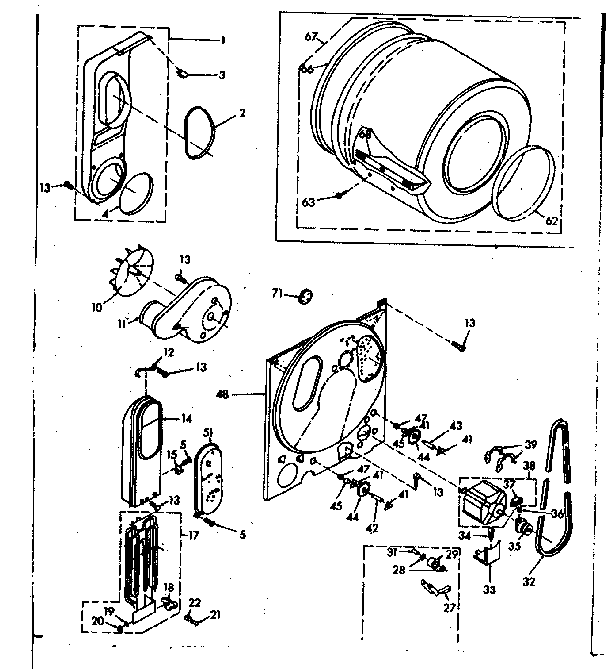 Kenmore 1106718503 bulkhead assembly diagram