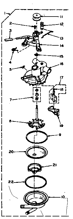 Kenmore 1106733104 pump assembly diagram