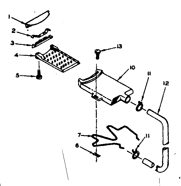 Kenmore 1106733104 filter assembly diagram