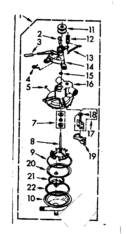 Kenmore 1106733106 pump assembly diagram