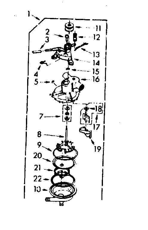 Kenmore 1106733405 pump assembly diagram