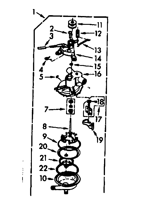 Kenmore 1106733407 pump assembly diagram
